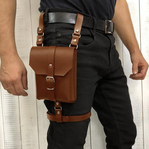 LEG BROWN LEATHER HARNESS